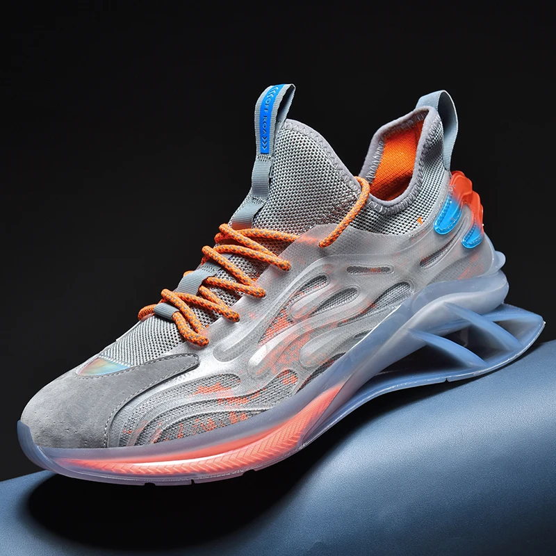 

Мужская Дорожная повседневная обувь 2021, блестящая спортивная обувь с лезвиями для занятий спортом, бега на открытом воздухе, Мужская теннис...