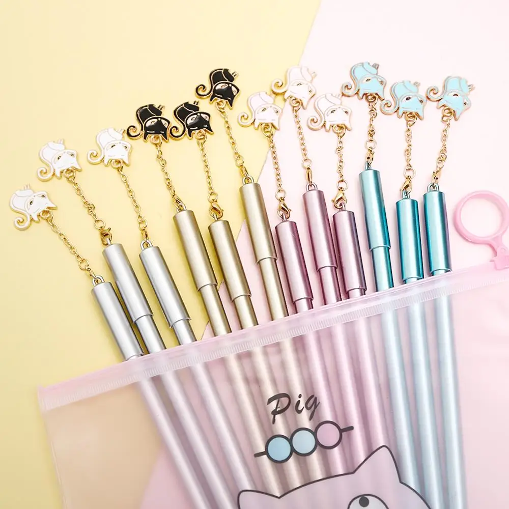 12 шт./компл. Новинка подвесной светильник с рисунком лисы гелевые ручки животных