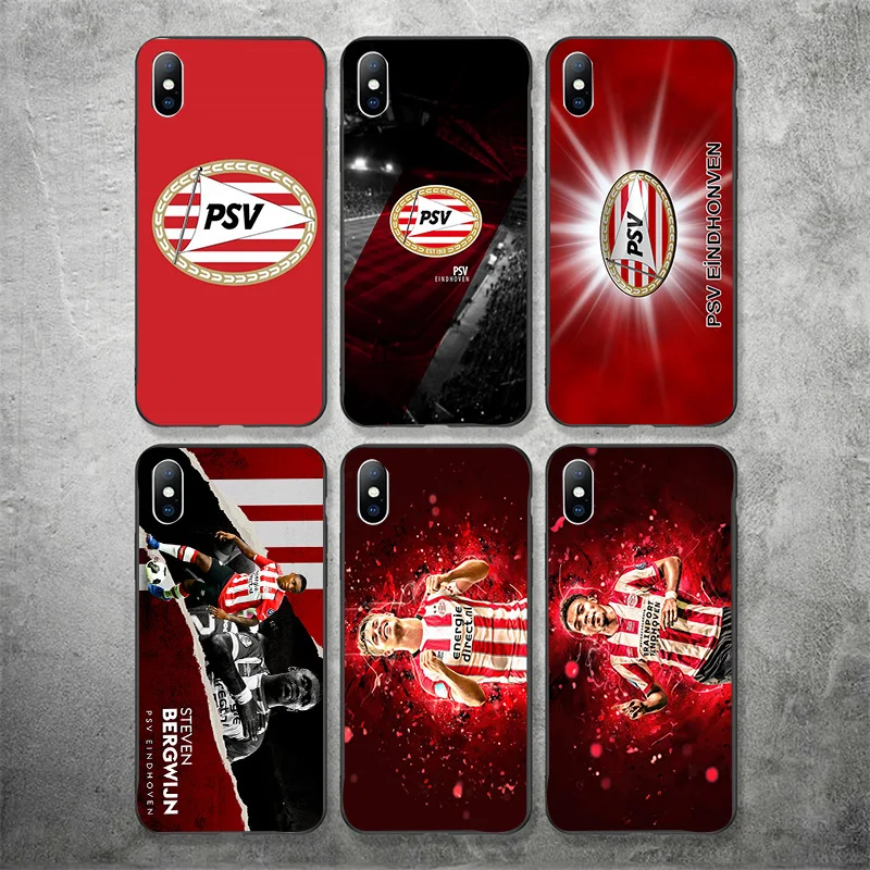 Чехол psv FC Eindhoven для iphone XR 11 Pro XS Max X 5 5S силиконовый чехол DIY Bergwijn 7 8 6 S Plus 7Plus медведь| |