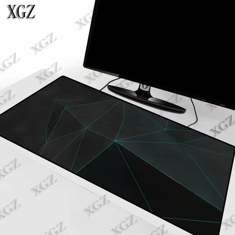 Большая игровая клавиатура XGZ с абстрактной черной текстурой коврик для мыши