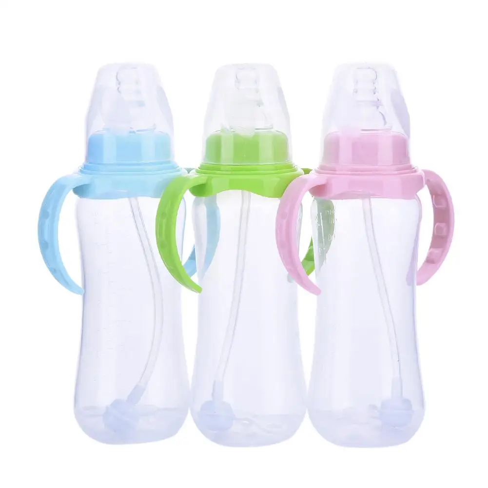 240 мл бутылки младенца Бутылки для воды новорожденных дети учатся кормления