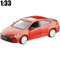 high simulation 132 toyota corolla alloy car model diecasts metal toy vehicles with sound and light pull back for kids gift