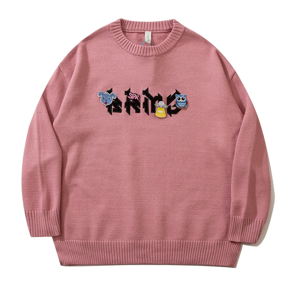 

Kawaii Cartoon Cute 2021 Fashion Winter Clothes Woman Sweaters Long Sleeve Tops Casual Women Clothing Oversized Streetwear