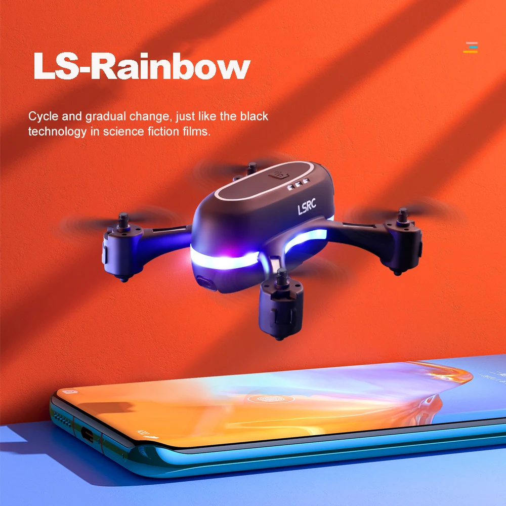 Мини-Дрон с камерой 4K двойной Wi-Fi FPV позиционирование оптического потока