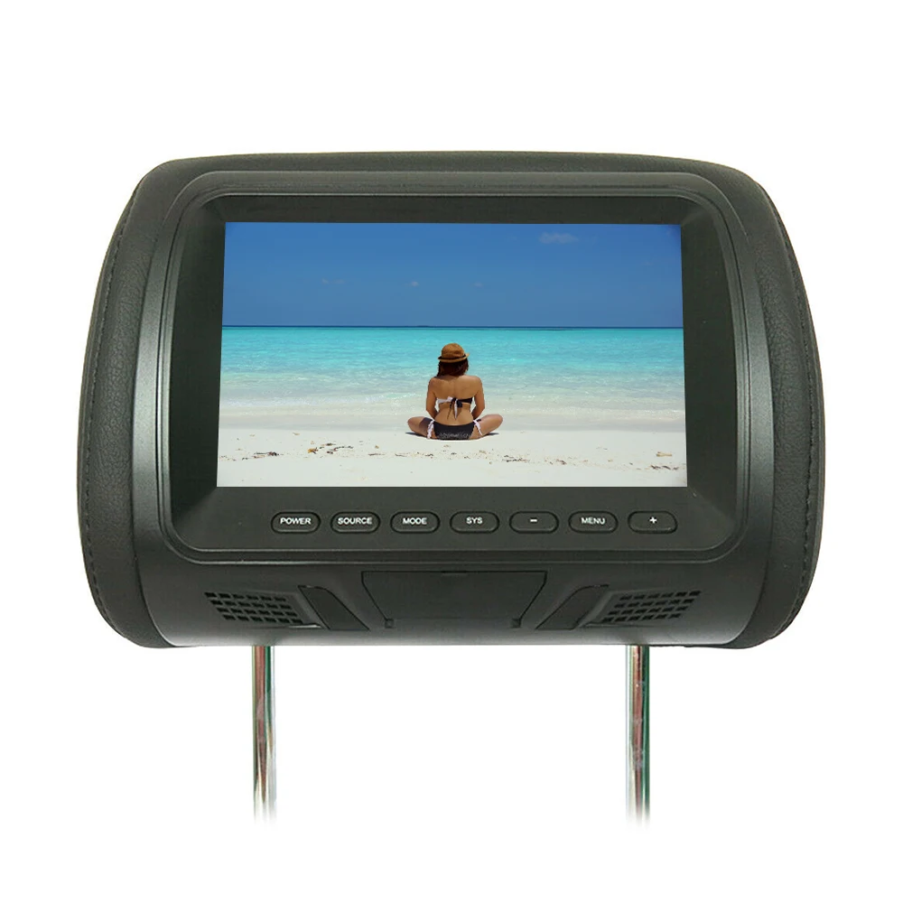 7 Inch Car Monitors MP5 Player TFT LED Screen Headrest Monitor Support AV/USB/SD Input/FM/Speaker/Car Camera DVD Display Video 5 |