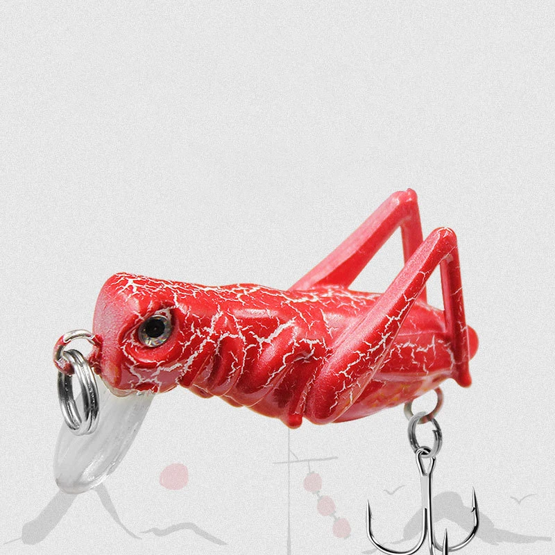 

Ardea Hard Lure 40mm 3g Grasshopper Shape Minnow CrankBait Plastic Bait With Hook Swimbait Artificial Wobblers Fishing Tackle