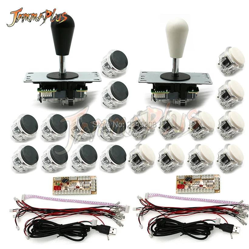 Нулевая задержка игровой джойстик DIY Kit USB энкодер для ПК raspberry Pi 4/8 позиционный джойстик с Американский мяч+ 30 мм кнопки