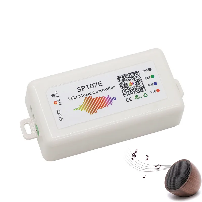 Светодиодный Bluetooth контроллер встроенный микрофон музыкальный пиксельный RGB для