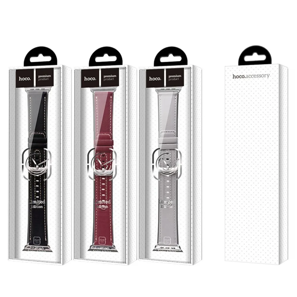 Luxury Soft PU Leather Bracelet Strap Trendy Design Women Men Watch Wrist Strap Band Suitable for Apple Watch Series1/2/3/4
