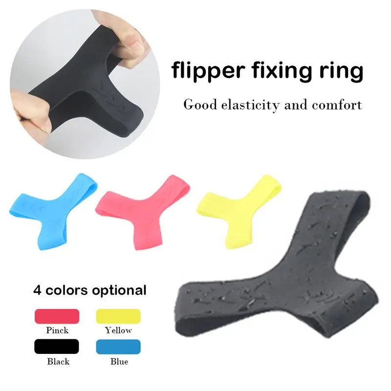 

S/M/L 1pair Useful Swimming Silicone No Harm To Skin Flippers Ankle Fixed Ring