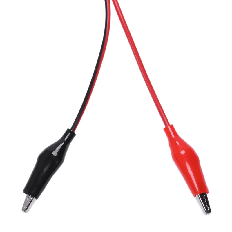

Dual Crocodile Clips Banana Plug Male to 2 test leads Black and red cable