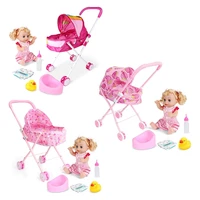 cute baby stroller trolley doll for toddler pretend play toy pram pushchair christmas xmas birthday gift gxmb