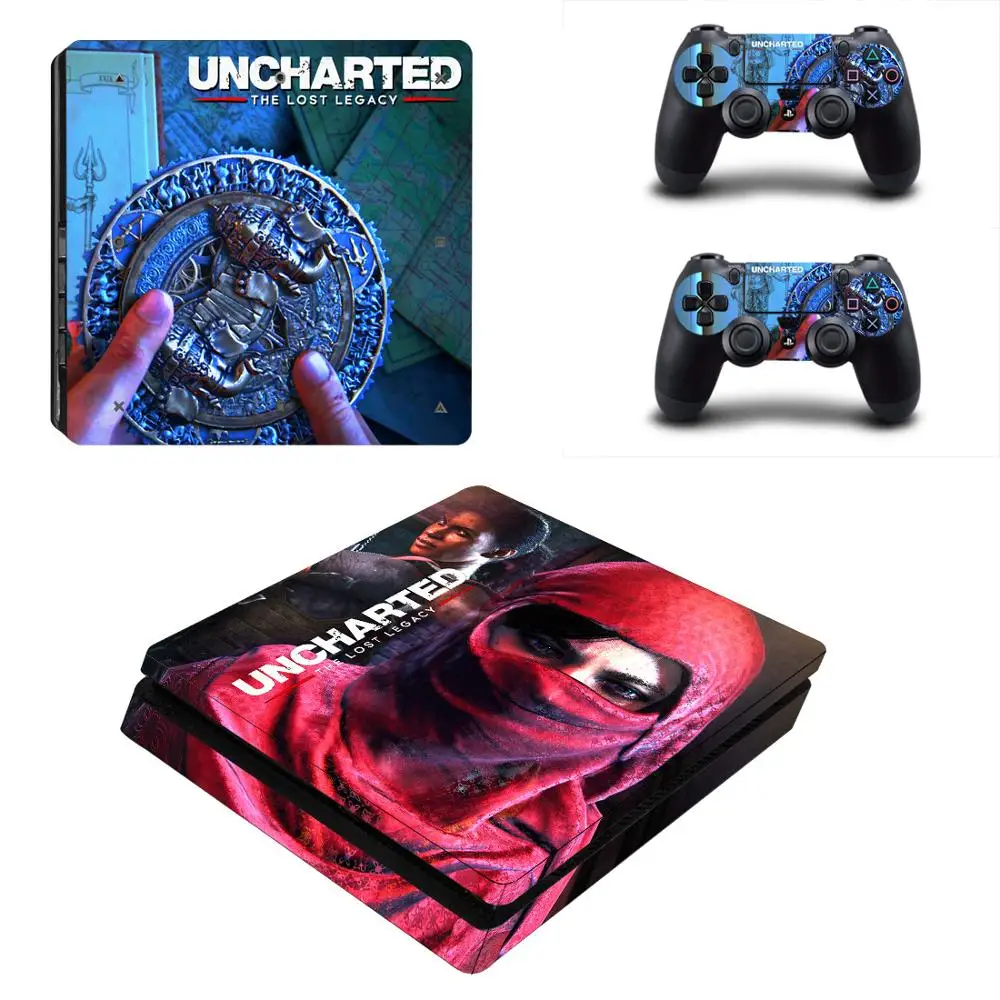 PS4 Slim sticker s Uncharted: The Lost Legacy PS 4 Play station Skin для консоли и контроллера playstation Slim| |