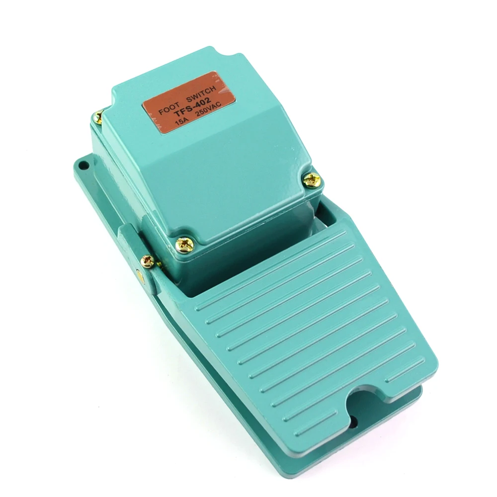 1pcs Foot Switch Aluminium Alloy Momentary Contact Antislip Pedal Industrial AC 250V 15A | Обустройство дома