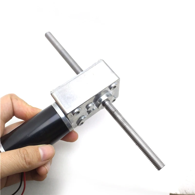 Червячный мотор-редуктор постоянного тока M8 с двойной резьбой 12 В 24 фланцем