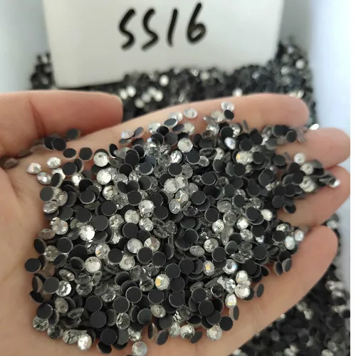 SS16 1440PCS Crystal Новая распродажа, разноцветные стразы для горячей фиксации 1200 шт, хрустальные декоративные камни для одежды, орнамент - Цвет: SS16 1440PCS Crystal