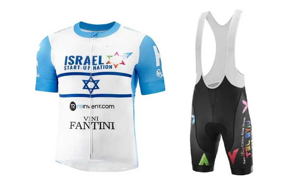 2020 Израиль старт-ап Чемпион нации короткий рукав Велоспорт Джерси летняя одежда