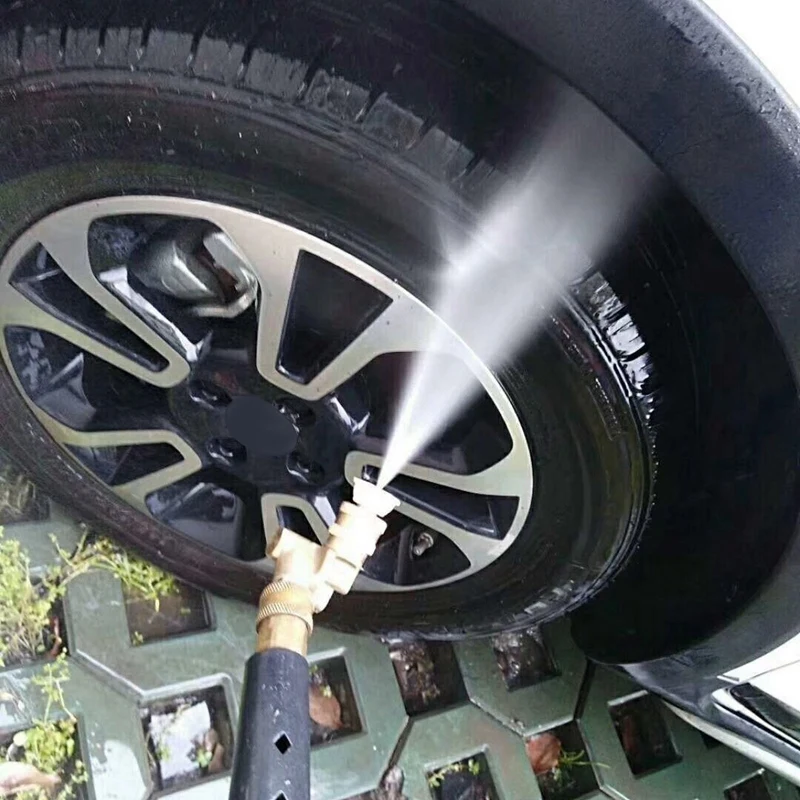 

Pivoting Coupler for Pressure Washer Nozzle, Gutter Cleaner Attachment for Gutter Cleaning, 240 Degree, 4500 Psi, 1/4 Inch Quick