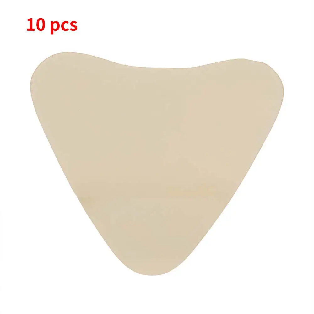 10pcs Gold 5 шт./10 шт. силиконовые накладки для бюстгальтера, груди, шеи, против морщин, прозрачные накладки для ухода за кожей груди, подтягивающие лифтинг, треугольные накладки для груди - Цвет: 10pcs Gold