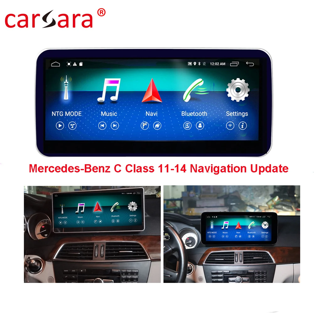 Mercedes навигация обновление W204 11-14 Android Carplay Aftermarket мультимедиа dvd-плеер для C класса видео консоль Facelife