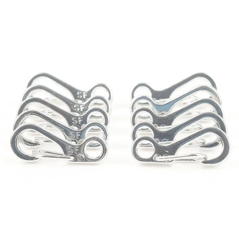 10 шт. EDC SF мини весенний трос для кемпинга крючок тактика брелок рюкзака кемпинг