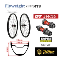 29er mtb wheels super light 355g rim dt swiss 240 mtb hub mountain bike carbon wheel tubeless ready xc wheelset hookless