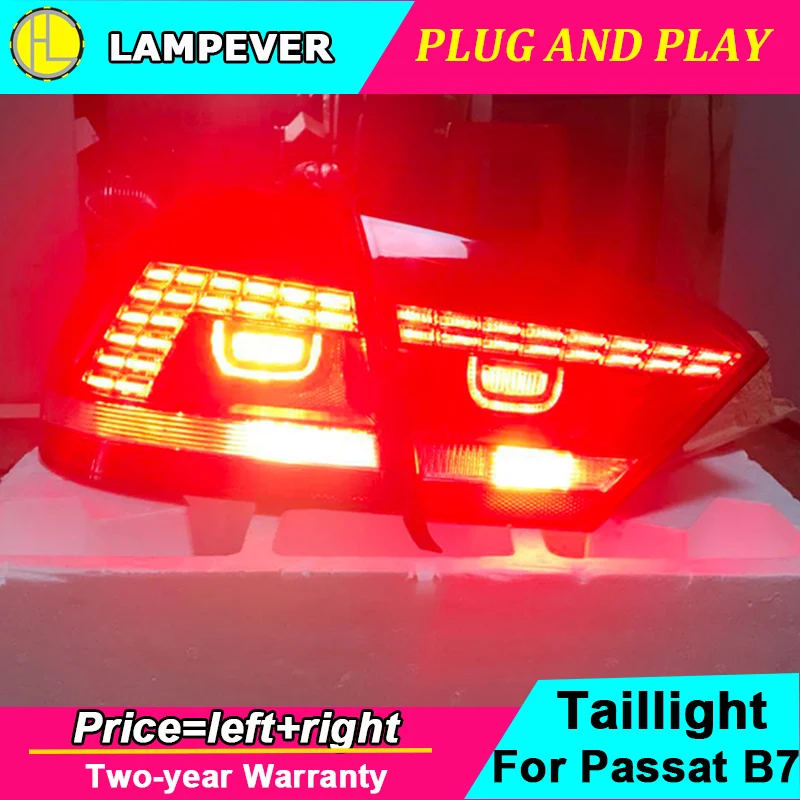 Задние фонари для стайлинга автомобилей задние нового VW Passat B7 2012 2013 2014 2015