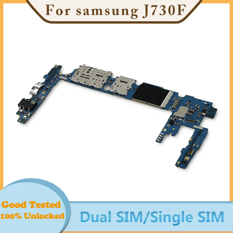 100% разблокированная материнская плата с чипами для Samsung Galaxy J7 J730F системой