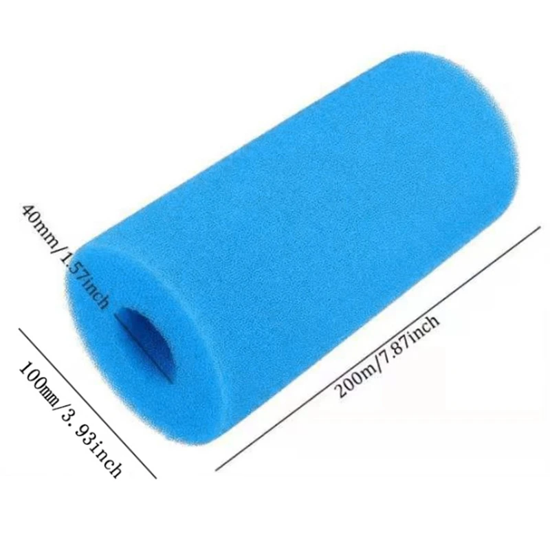 

16PCS Filter Sponge Column Swimming Pool Filter Sponge Tube Cylindrical Hollow Sponge Column Cleaning Sponge