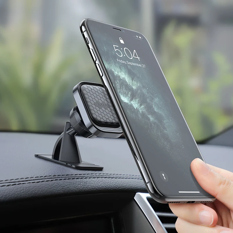 hoco upgrade universal magnetic phone car holder for xiaomi note 8 9 pro phone in car mount gps stand for iphone 11 12 pro max free global shipping