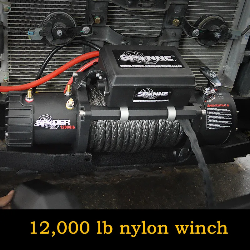 

12,000 lb nylon winch Spider Winch 12000 Pounds Portable Self-rescue Off-road 12V Vehicle-mounted 12000 Electric Winch