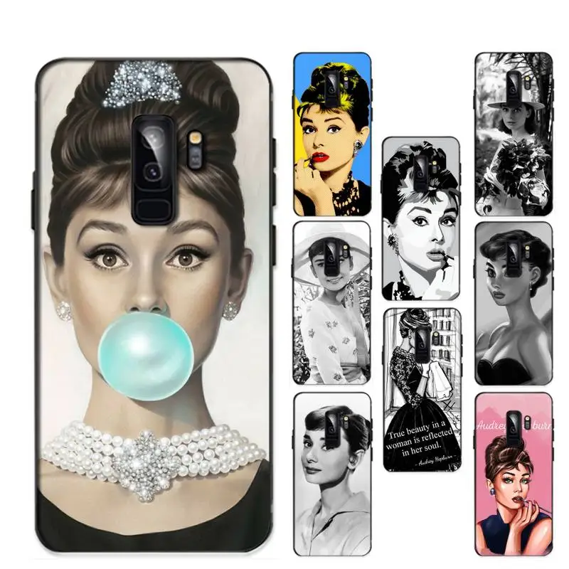 

Famous Elegant Audrey Hepburn Phone Case For Samsung Galaxy S 20lite S21 S21ULTRA s20 s20plus S21plus 20UlTRA