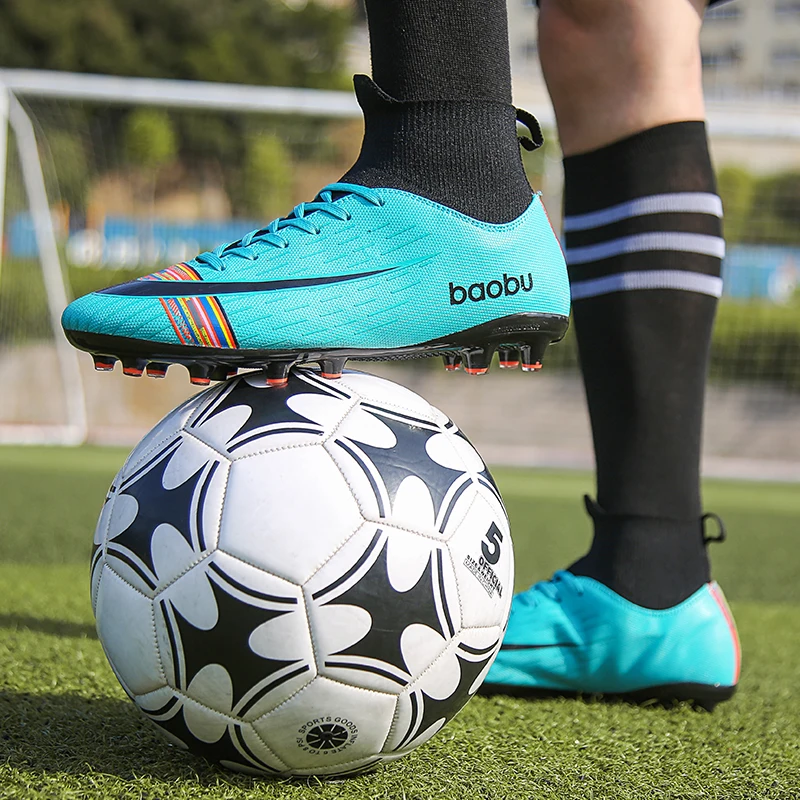 

NEW 2019 Turf Indoor Men Women Soccer Shoes Kids Futsal Cleats Hard Court Training TF Football Boots Sport Sneakers Size 35-46