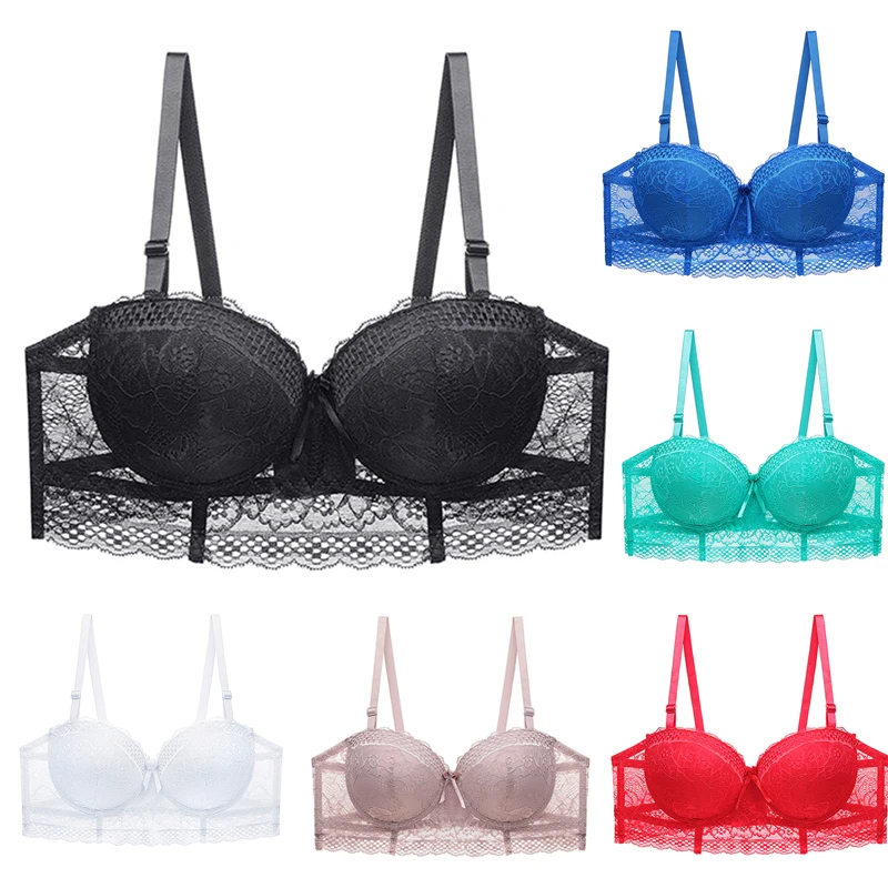 Женские бюстгальтеры пуш ап DKERT сексуальное кружевное нижнее белье получашечки BC