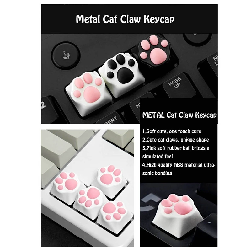 Мягкий силиконовый ESC Keycap Cute Kawaii PBT Cat meat pad коготь клавиатура для DIY механическая