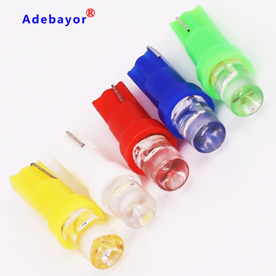 100 шт. автомобильные светодиодсветодиодный лампы T5 37 58 70|led instrument|blue light lampt5 10pcs |