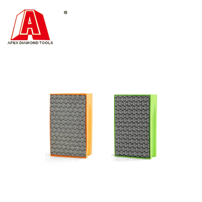 

90*55mm Electroplated Diamond Hand Polishing Pad Stone Wiper Glass Grinding Ceramic Abrasive Tool