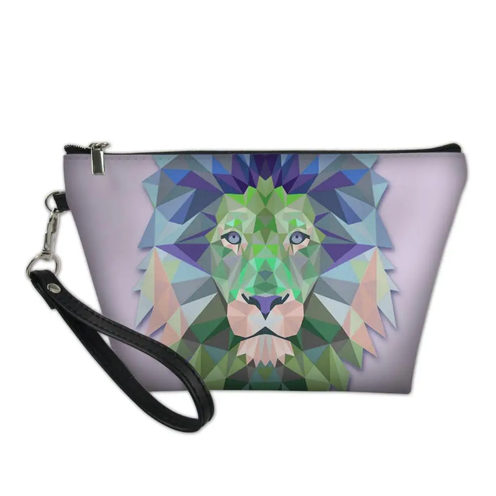 Модная косметичка с принтом Лев в космосе для секс женщины Женская