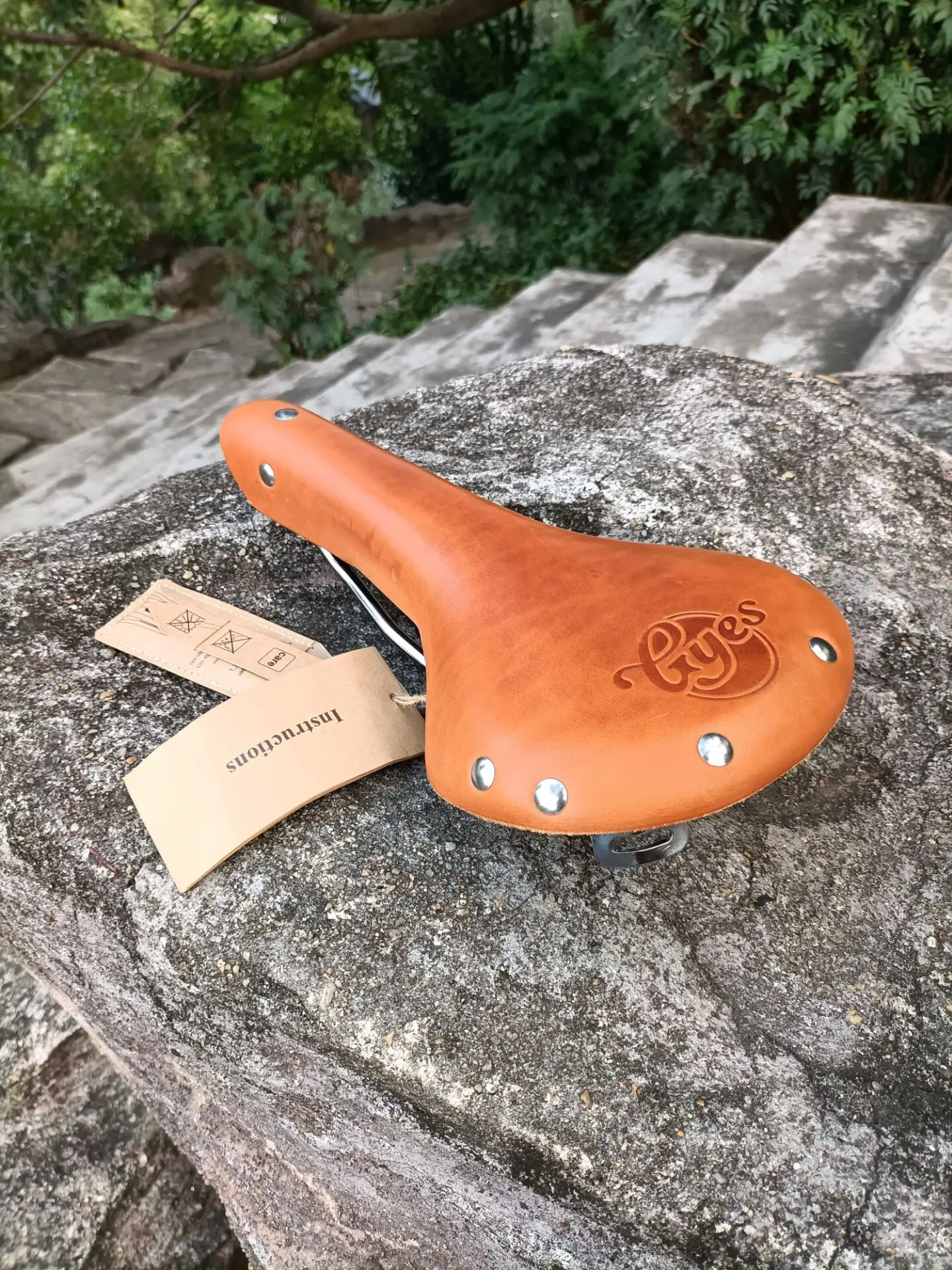 2020 Gyes кожаное седло/ретро седло/Gyes натуральная коровья кожа седло GS06A городской