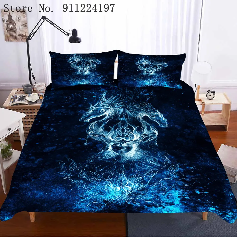 3D животных Постельное белье динозавра кровать пододеяльник наволочка удобные