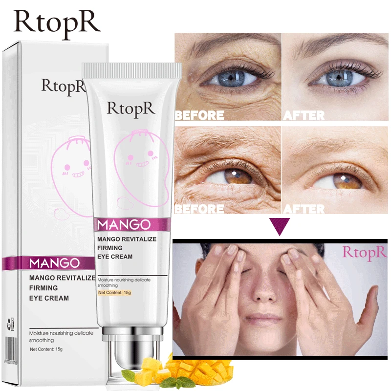 

RtopR Mango Eye Cream Anti-Wrinkle Moisturizing Anti-Age Remove Dark Circles Against Puffiness And Bags Eye Care