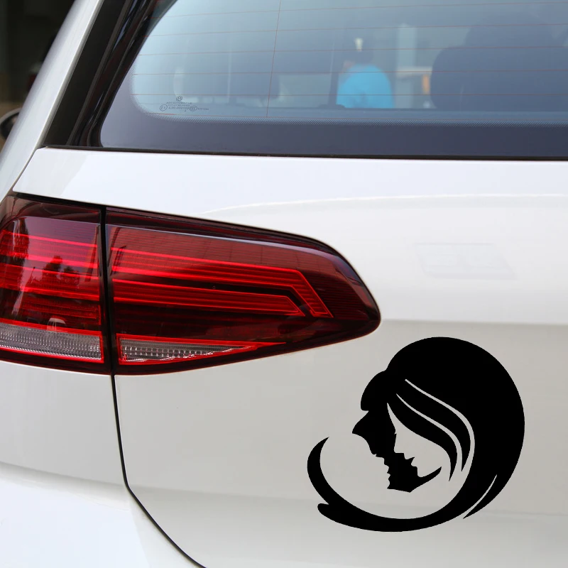 

YJZT 16.8X15.5CM Mother Baby Child Car Tail Decoration Decal Warning Car Sticker C25-0702
