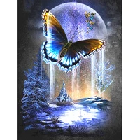 diamond painting butterfly fantasy home decoration full drill square embroidery rhinestone picture handcraft kit wg1884