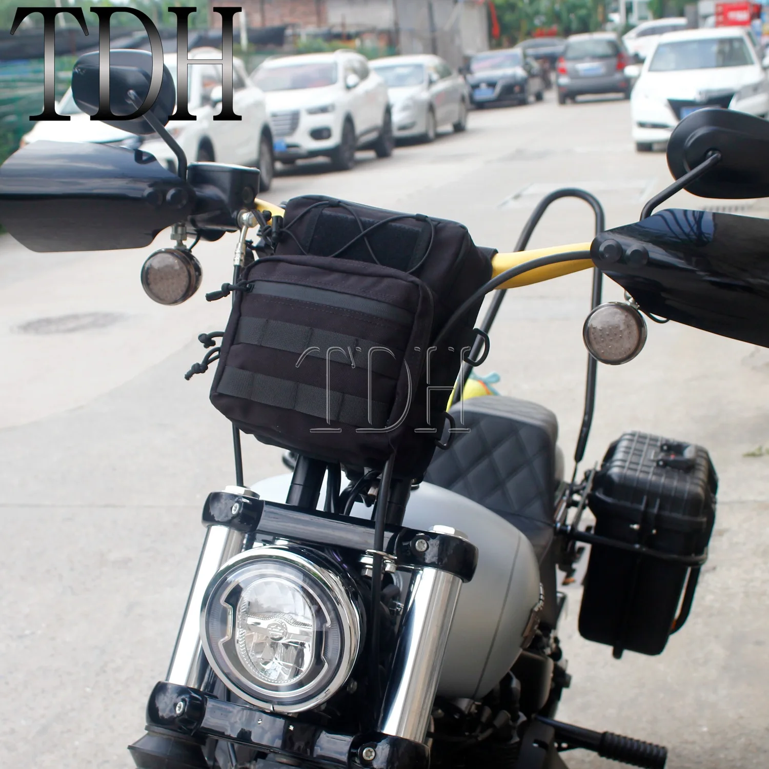 Водонепроницаемая сумка для хранения на руль мотоцикла Harley Softail Dyna Street Bob FXDB Super