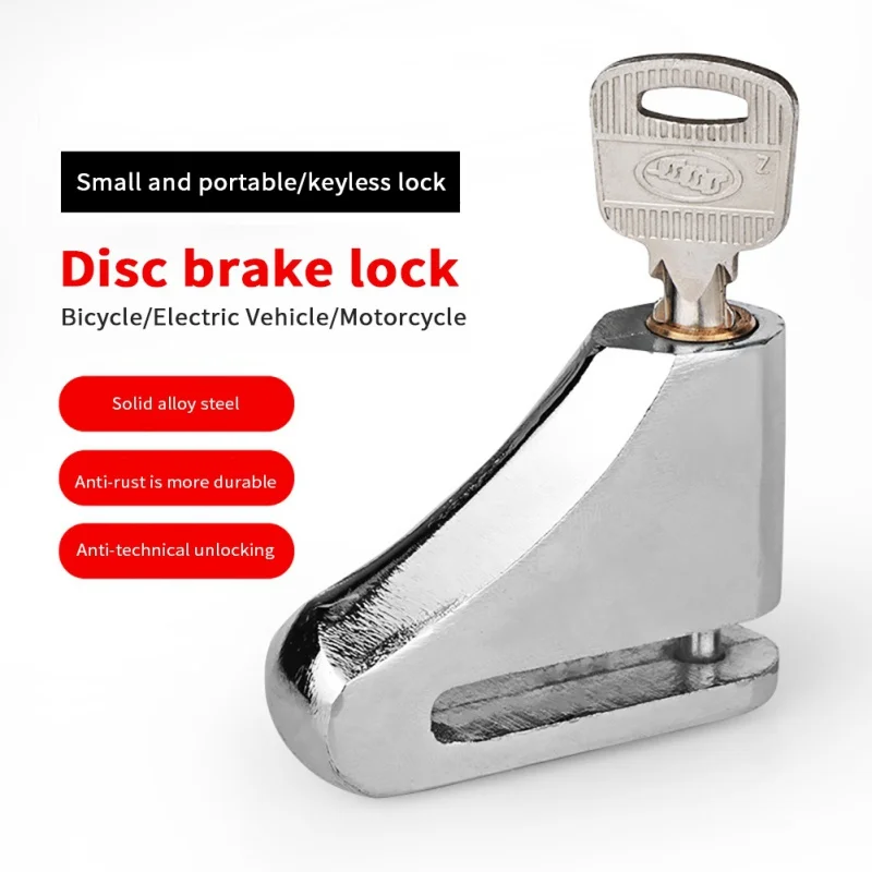 

1PC Anti-theft Disk Disc Brake Rotor Lock for Scooter Bike Safety Lock for Outdoor Motorcycle Bicycle Cycling Accessories