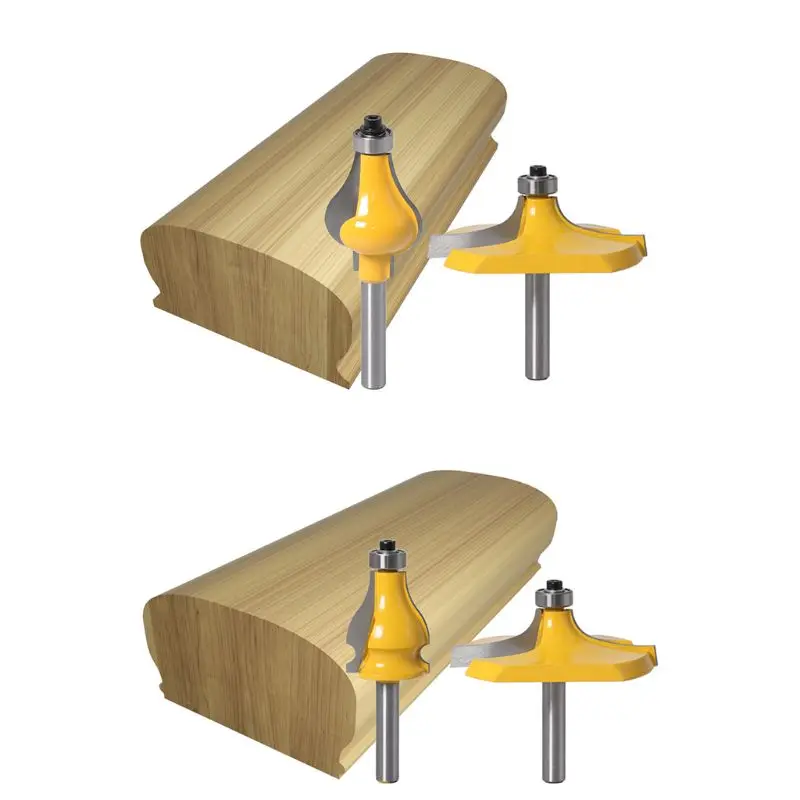 2 шт. 8 мм стержень поручень тенон Фрезерные фрезы Набор для деревообработки