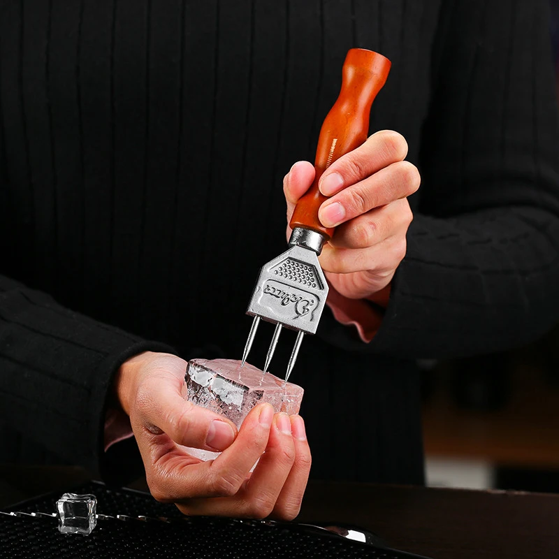 Дробилка для льда DEOUNY с деревянной ручкой бармена виски коктейлей мини бар