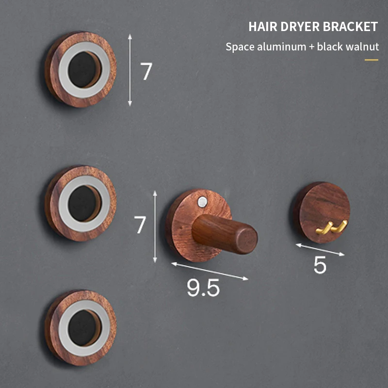 fypo hair dryer holder set wall mount storage rack with bathroom storage organizer for dyson supersonic hair dryer holder free global shipping