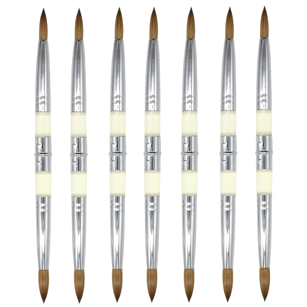 Eval акриловая Расческа для ногтей с двойной головкой Kolinsky Sable гофрированная