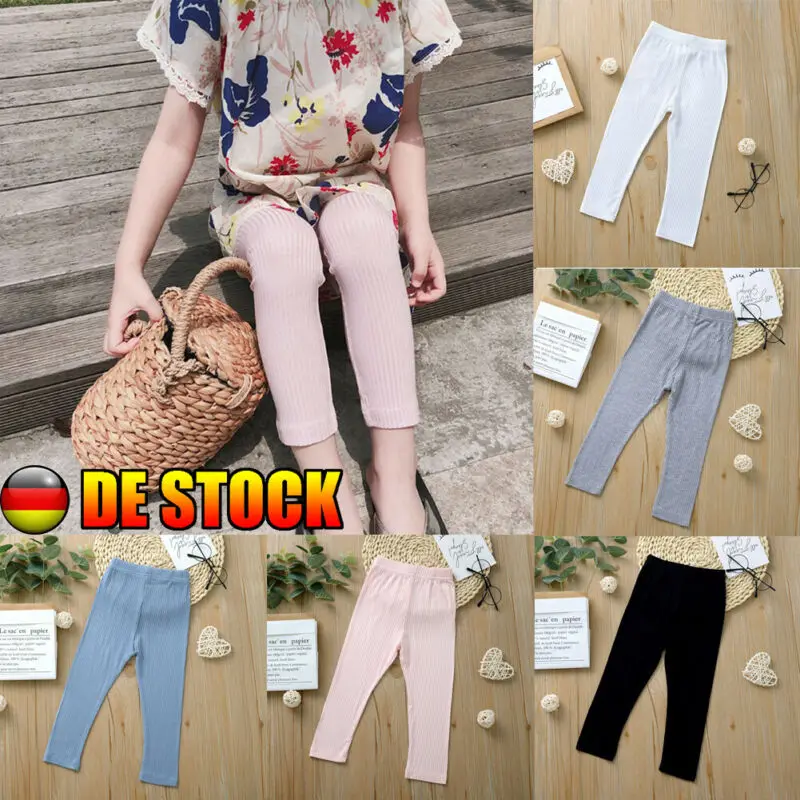 Очаровательные детские зимние теплые хлопковые плотные леггинсы для маленьких